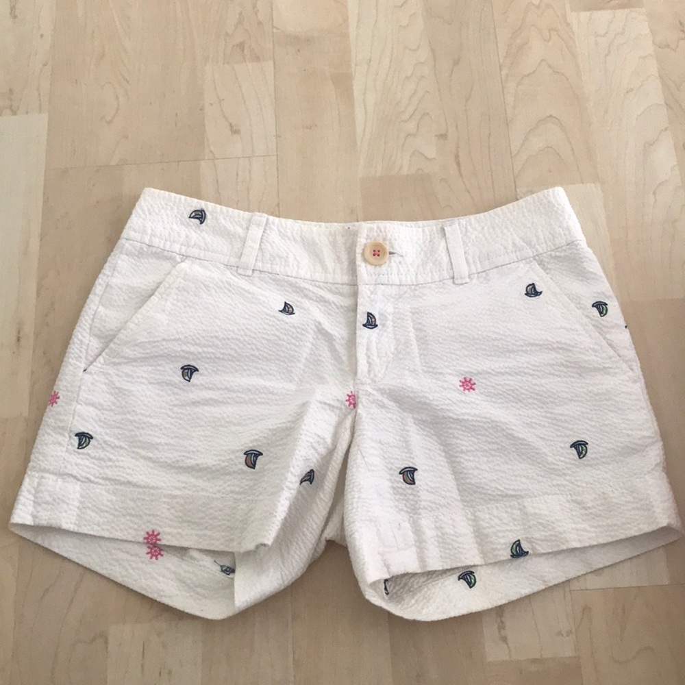 Lilly Pulitzer White Sailor Shorts